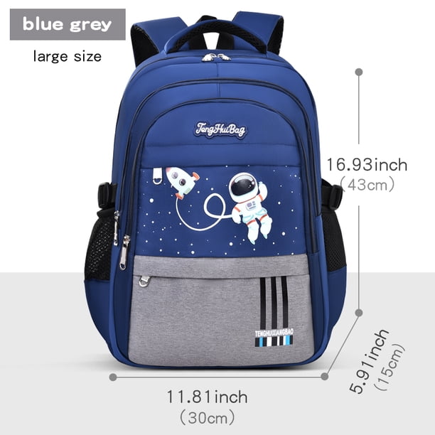 New Shoulder Bag Elementary School Boys Schoolbag Boys 1,2,3,4,5,6 Grade 6-12 years old Astronaut Astronaut Laptop Backpack Wate