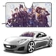 thumbnail image 1 of Twisted Wonderland Parasol para Parabrisas Delantero Protector Plegable, Visera Solar para Auto Bloquea Rayos UV Mantiene tu Vehículo Fresco 130cm*70cm, 1 of 6