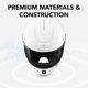 thumbnail image 4 of Casco Sena Phantom XB Inteligente Talla L Blanco Brillante, 4 of 5