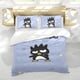 thumbnail image 5 of Badtz Maru Conjunto de sábanas temático, trío de piezas, cómodo y amigable con la piel, diseño único, regalo de decoración para el hogar para familiares, amigos y fans, 90 cm * 190 cm, 5 of 6