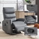 thumbnail image 3 of Heat Massage Manual Recliner Chair with Rocker and Swivel in Fabric for Living Room, Grey, 3 of 3