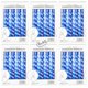 thumbnail image 1 of Set de Velas de Janucá Zion Judaica sin Goteo 45 Azul/Blanco, 1 of 7
