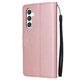 thumbnail image 5 of Funda Cartera para Samsung Galaxy S24 con Tarjetero, Soporte y Cordón - Protección Oro rosa, 5 of 5