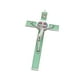 thumbnail image 1 of Figura De Crucifijo Católico Resistente Al Desgaste, Cruz De Pared Para El Hogar, Dormitorio, Ventana, Color Acero Verde, 1 of 3