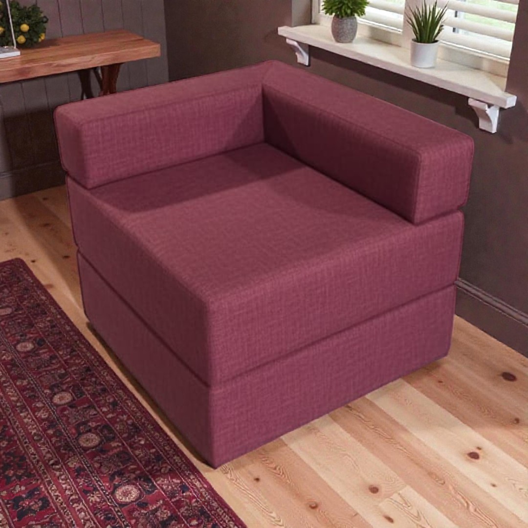 Diseños Valestrini - Sofa Cama Arkos En Lino Rojo