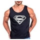 thumbnail image 2 of Polera Superman Superheroe Plateado Musculosa Tank Gym Talla 2xl Negro Hombre, 2 of 3