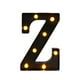thumbnail image 1 of Letras De Marquesina LED Con Luz Blanca Cálida Y Negra Para Decoración De Cumpleaños, Z, 5,87 X 8,58 X 1,57 Pulgadas, 1 of 3