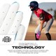 thumbnail image 2 of Guantes de Bateo Franklin Sports Juvenil Talla Mediana Rosa/Azul, 2 of 6