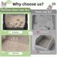 thumbnail image 2 of FURTIME Stainless Steel Litter Box with Lid, High Sided Metal, 2 of 3