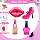 thumbnail image 4 of Globos marialler 8 piezas Kit rosa de labios, tacones y esmalte, 4 of 7