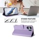 thumbnail image 4 of Funda Billetera con Relieve de Gato para Honor X6D, Lila Claro, 4 of 6