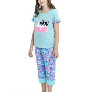 Lady Genny - Pijama De Algodón Estampado Para Niñas Con Glitter
