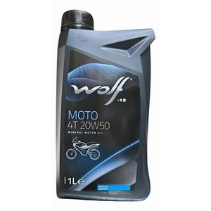 Genérico - Aceite De Moto 20W 50 Mineral Wolf 4T 1L Original Negro