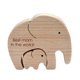 thumbnail image 1 of Elefante Estatua Exquisita Escultura De Madera Decoración Para El Hogar 2 Piezas Mejor Mamá, 1 of 5