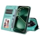 thumbnail image 3 of Funda tipo cartera FOXDOCK para OPPO Find X6 , diseño girasol en relieve, cuero PU, cierre magnético, soporte y tarjetero, 3 of 5