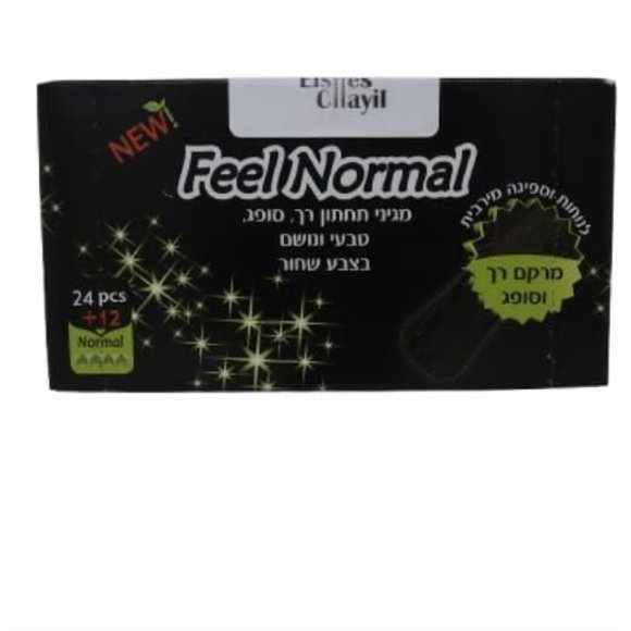 Bragas EISHES CHAYIL Feel Normal Black 36 unidades para mujer