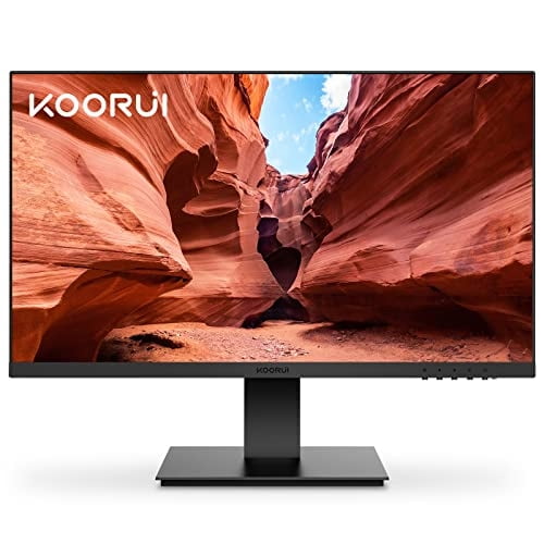 Monitor KOORUI FHD de 23,8 pulgadas, 1920 x 1080p VA, 75 Hz, HDMI/VGA