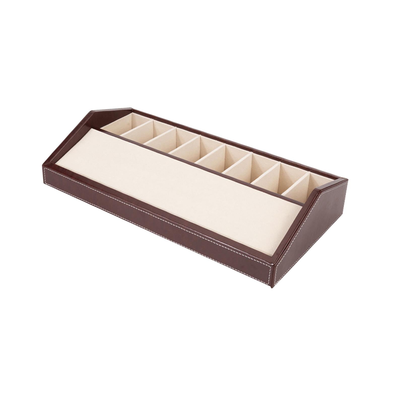 Bothyi - Organizador De Cinturón Para Compartimentos Para Pajaritas, Soporte Para Cinturón Para Armario, Tienda, 8 Rejillas, Color Marrón