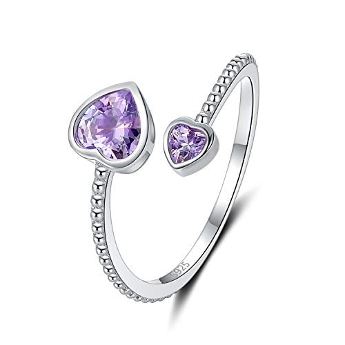 Anillo de plata de ley 925 con piedra natal de junio de Step Forward