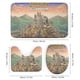 thumbnail image 3 of Stardew Valley-theme 4-Piece Shower Curtain Set with Rugs, Waterproof Bathroom Decor Set Includes Bath Mat, U-Shaped Rug, Toilet Lid Cover and Curtain with Hooks, 3 of 6