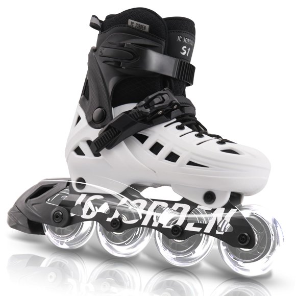 Patines en línea JC Jorden ajustables, 4 tallas, con luces