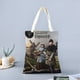 thumbnail image 2 of Medieval Bolso de tela con estampado de lienzo para mujer, bolsa de compras reutilizable y estética, con cremallera interior, regalo para mujer, 35 × 40 cm., 2 of 6