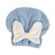 thumbnail image 2 of Gorro De Toalla Para Secar El Cabello, Gorro De Baño Para La Cabeza, Toalla De Baño Para Cabello Rizado, Pelo Largo, Azul, 2 of 3