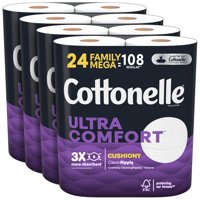 Papel Higiénico Cottonelle Ultra Comfort 24 Rollos Mega Familiares
