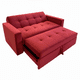thumbnail image 3 of Sofa Cama Novus Tres Posiciones Rojo Felpa, 3 of 3