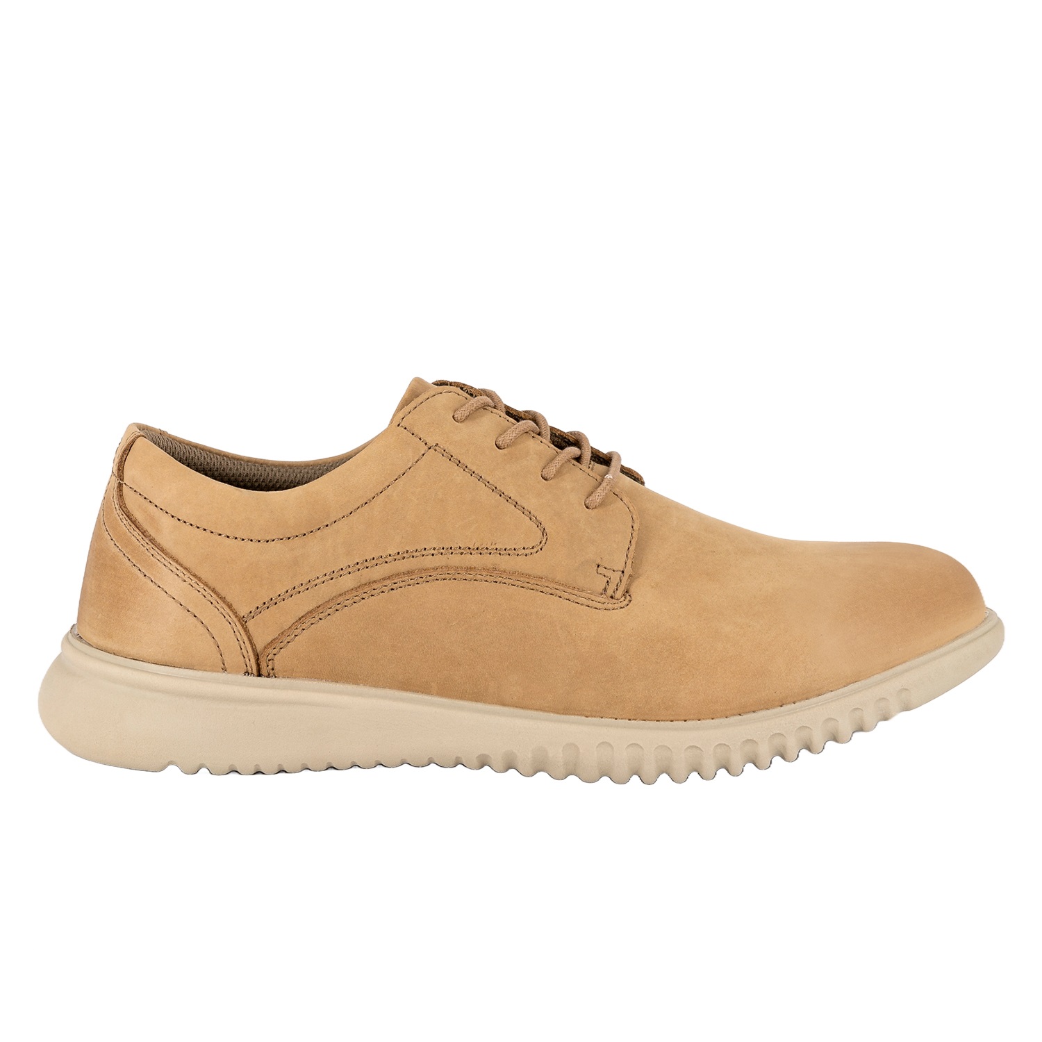 Zapato De Cuero Casual Pikes Khaki London Adixt