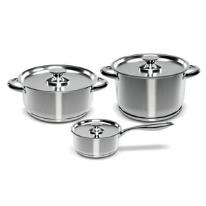 Bateria Cocina Wens 6 Piezas Acero Inoxidable Cocina 430-6Ss