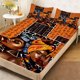 thumbnail image 1 of African Art Illustration Duvet Cover Set - Patterned Print Fitted Sheet Set Essential for Home and Guest Rooms Deep Pocket Keeps Sheet Securely in Place Soft an, 1 of 1