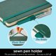 thumbnail image 2 of Cuaderno de bolsillo NIRMIRO Mini, pequeño, piel, paquete de 3 unidades, color verde oscuro, 2 of 7