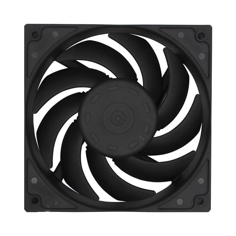 Magideal - Ventiladores De Refrigeración 12 Cm / 120 Mm Cojinete De Larga Duración Bajo Ruido 12 V 4 Piezas Ventiladores De Enfriamiento De Computadora Diy - Negro