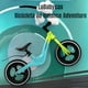 thumbnail image 2 of Bicicleta de Equilibrio Aprendizaje Últra Resistente 2-6 Años LuBabycas Verde, 2 of 8