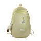 thumbnail image 5 of 1pc Simple Solid Color Backpack With Cute Pendant, Junior High School Schoolbag Large Capacity Travel Backpack, Simple College Students Backpack, 5 of 5
