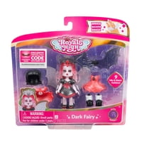 Muñeca Moderna Jazwares Royale High Dark Fairy De 3 Pulgadas Con Acceso.