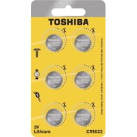 Batería Tipo Moneda Toshiba Cr1632, 3 V, Litio, 140 Mah (Paquete De 6)