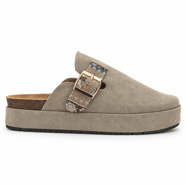 Zapato de mujer Taupe Casual Chalada Risco-3