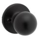 thumbnail image 1 of Polo Passage Knob Kwikset negro mate de 4,45 a 4,76 cm de grosor para puerta, 1 of 1
