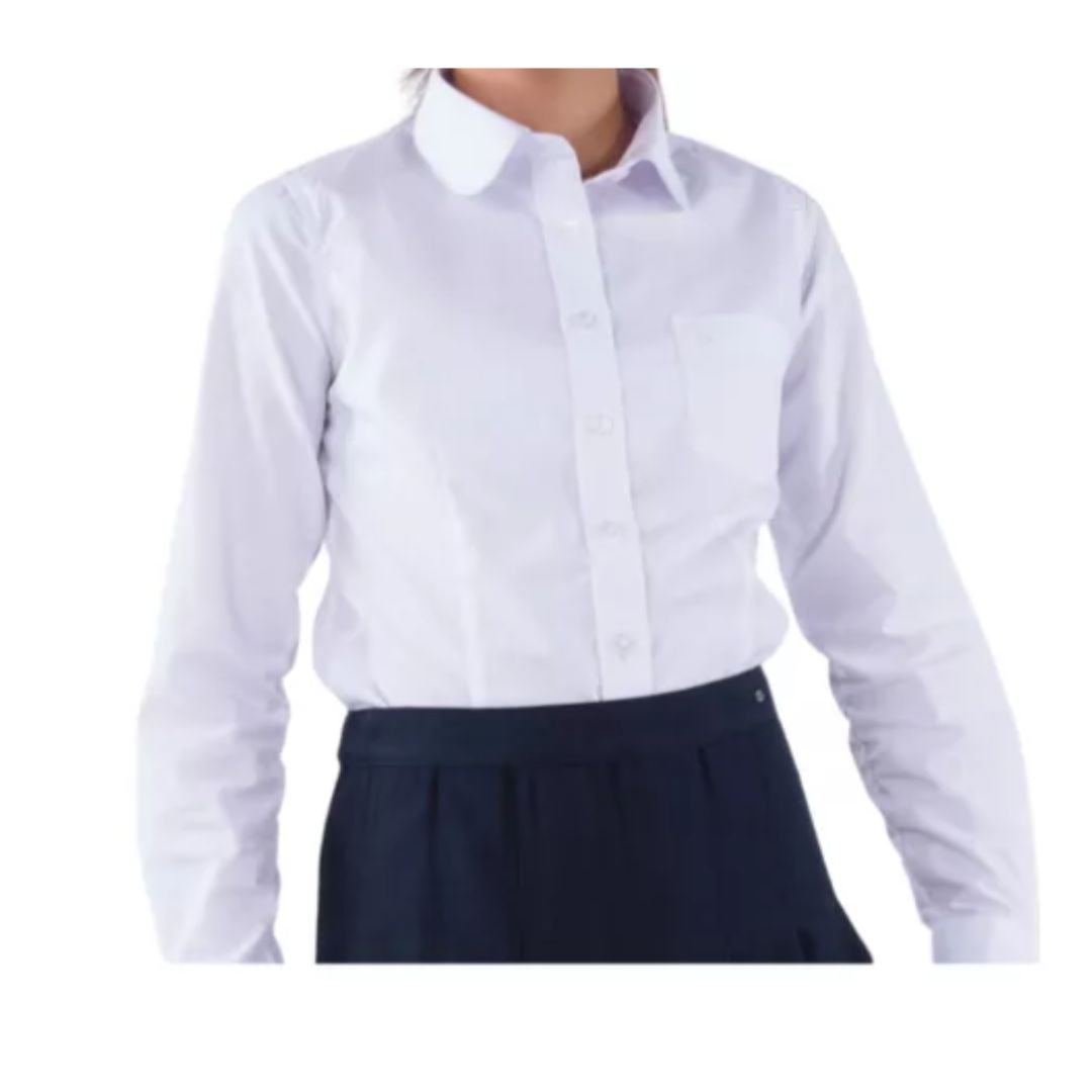 Ekolmac - Camisa Clásica Escolar Niña Blanca Colegio