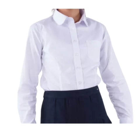 Ekolmac - Camisa Clásica Escolar Niña Blanca Colegio