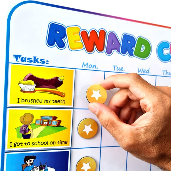 Tabla magnética de recompensas HMMagnets grande para niños con pegatinas