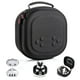 thumbnail image 1 of Funda de transporte rígida para Meta Quest 3S/Quest 3/Vision Pro - Compatible con casco de RV, mandos táctiles - Diseño que ahorra espacio para viajar y guardar en casa-Negro, 1 of 7