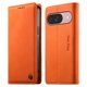 thumbnail image 1 of Funda Billetera de Cuero para [Google Pixel 9/9 Pro], Bloqueo RFID, Tarjetas y Soporte Naranja, 1 of 5