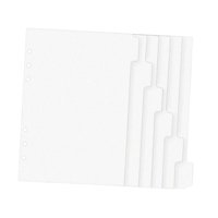 Ioensy - 6 Sábanas Binder Escribiendo Una Carpeta De Hojas Sueltas Para El Planificador Financiero De La Universidad En El Hogar A6