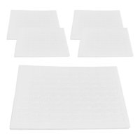 Magideal - 5X Anillos Almohadilla De Exhibición De Anillos De Terciopelo Insertar Anillos Almohadilla Insertar Esponja Accesorio 100 Ranuras Anill , Blanco