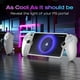 thumbnail image 5 of Funda protectora para PlayStation Portal,8 tapas de agarre del pulgar 2 anillos de precisión para la funda de silicona suave PS Portal-Blanco, 5 of 7