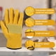 thumbnail image 3 of Guantes de trabajo LOCCEF 8/M de cuero de vaca - Pack de 2 pares, 3 of 6