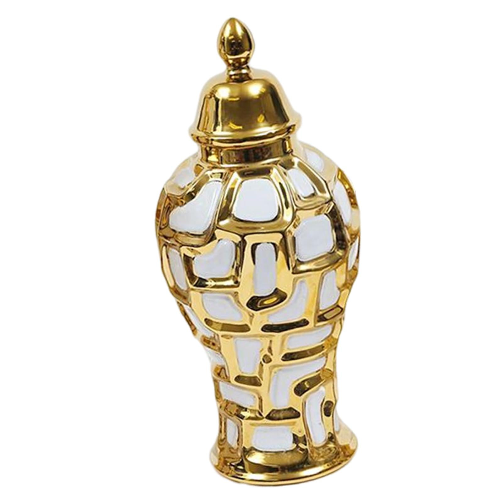Bothyi - Tarro De Jengibre Cerámica Con Tapa Florero Decorativo Templo Decoración Del Hogar
